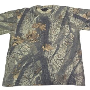 Liberty Vintage Single Stitched Pocket Tee Camouflage Camo Shirt Men's XL
